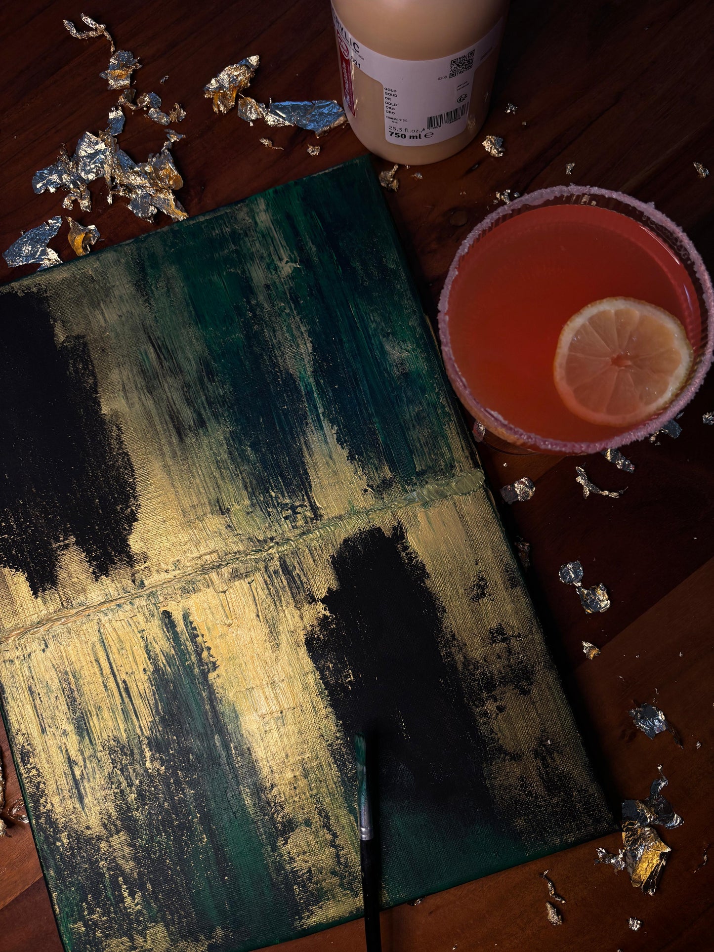 Golden Glow Painting 19.11.